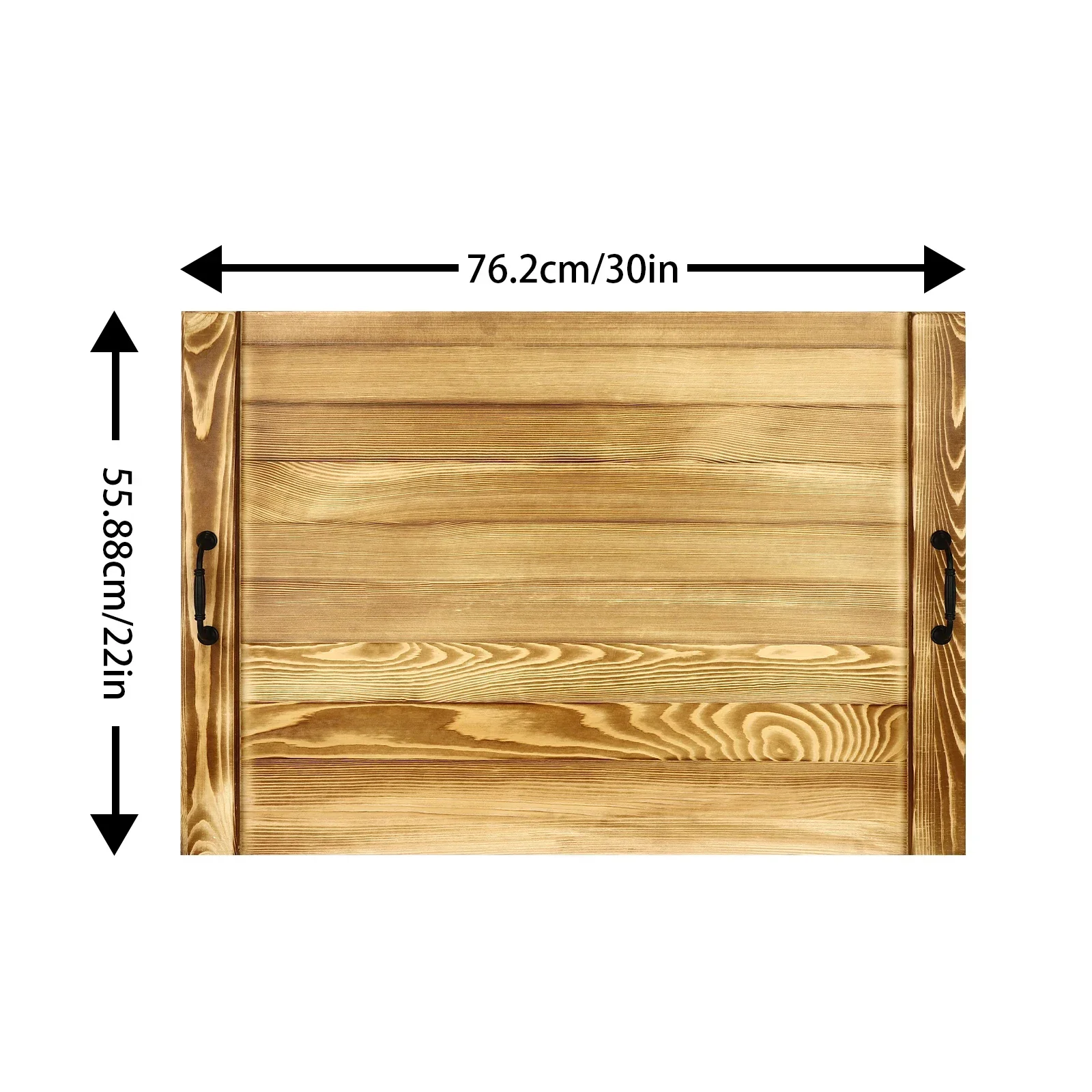 손잡이가 있는 나무 RV 싱크대 커버, 가스 및 전기 스토브 상판 카운터 공간 상판 커버 (면판 스토브 커버)
