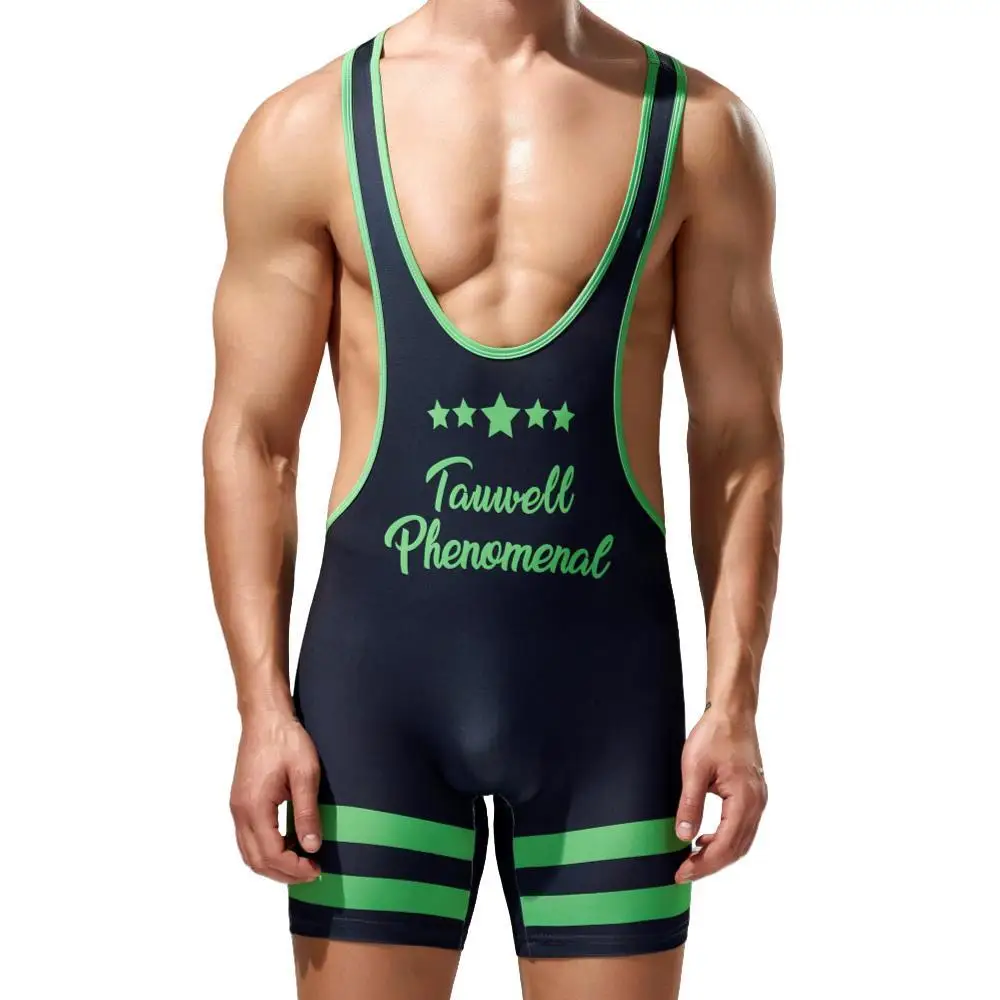 

Men Bodysuit Sports Gym Athletic Supporters Undershirts Vest Boxers Wrestling Singlets Jumpsuits Bodybuilding Leotard