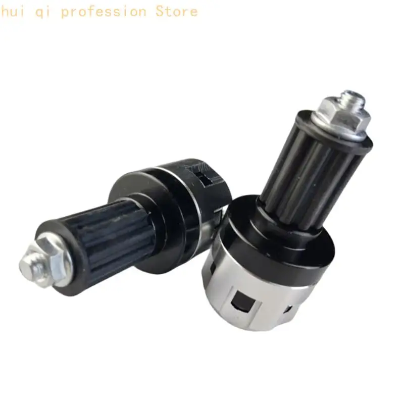 Stoßfeste Motorrad-Lenkerstopper aus hochwertigem Aluminium für Sicherheit und Langlebigkeit. Ersatzkappen-Stecker H8WE – Detail 3