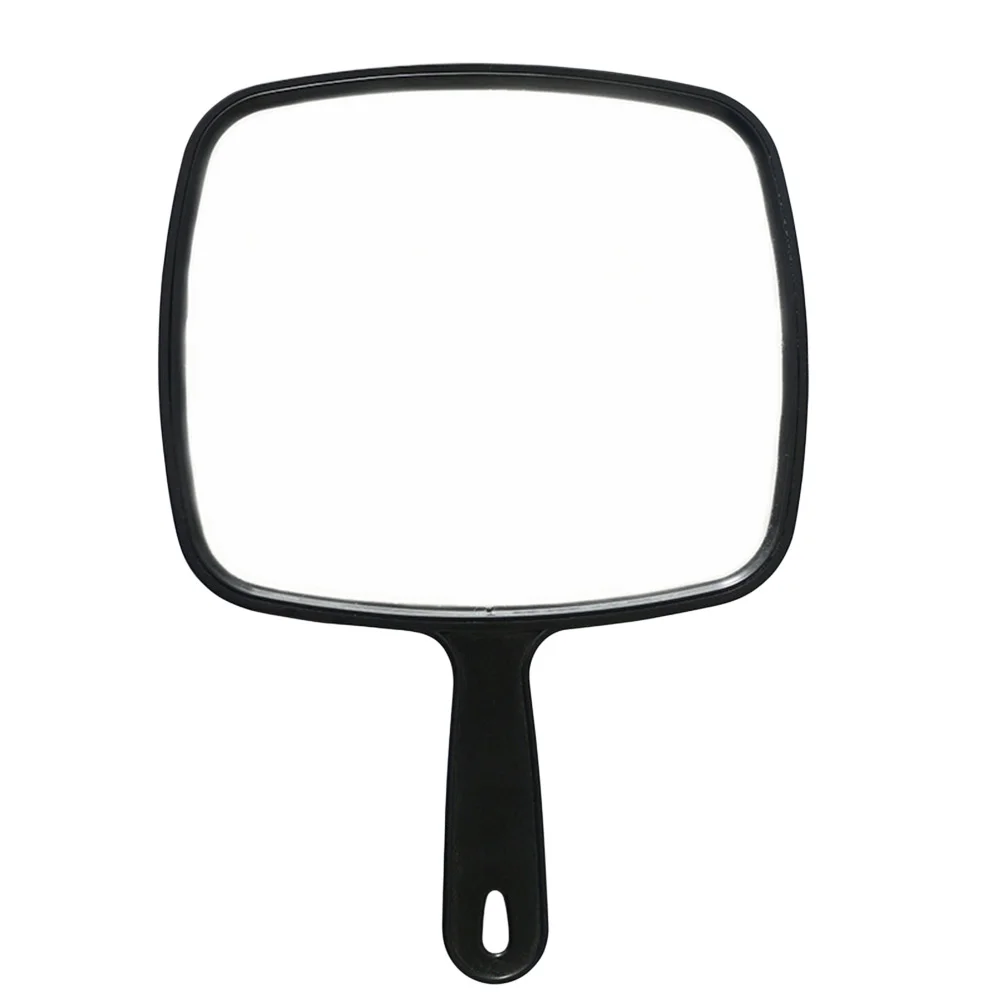 

Mirror Hand Handheld Handle With Salon Barber Small Held Hairdressers Barbers Large Black All Haircut Makeup Women Men