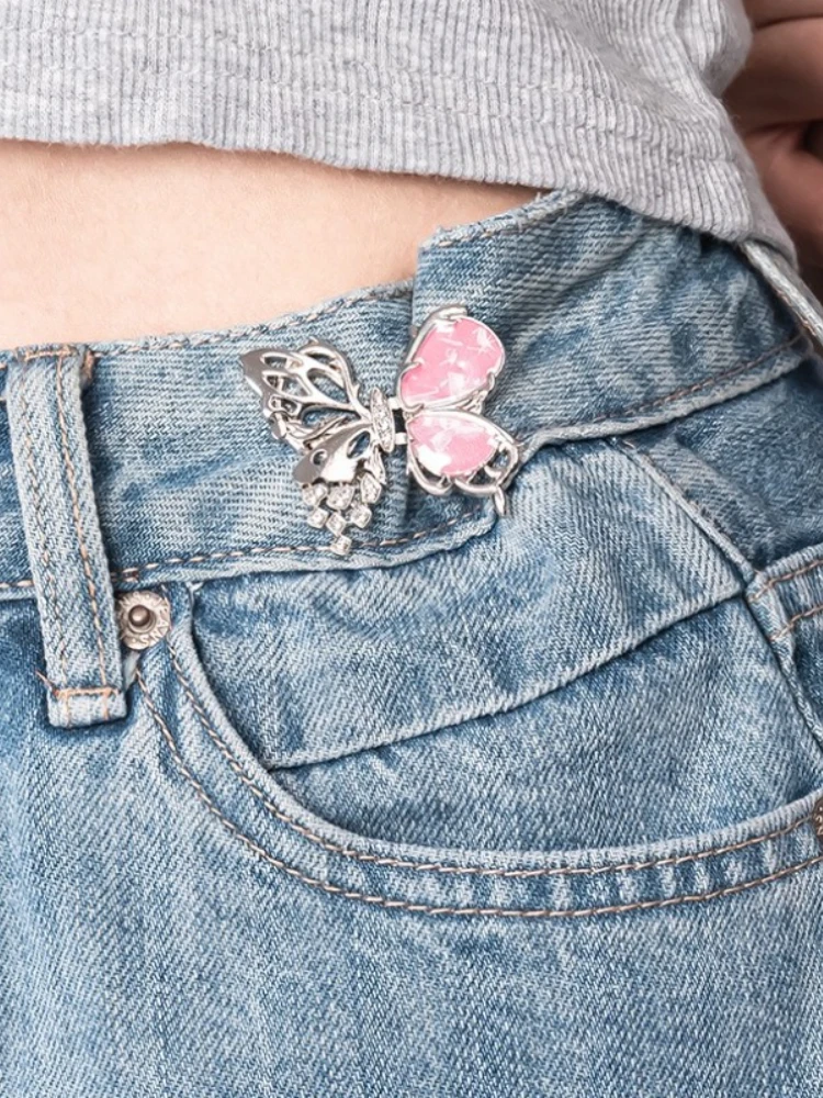 Ajusteurs de taille papillon, Clip de cintré pour pantalons, jean, tendeurs de taille pour taille surdimensionnée, réglable, sans couture