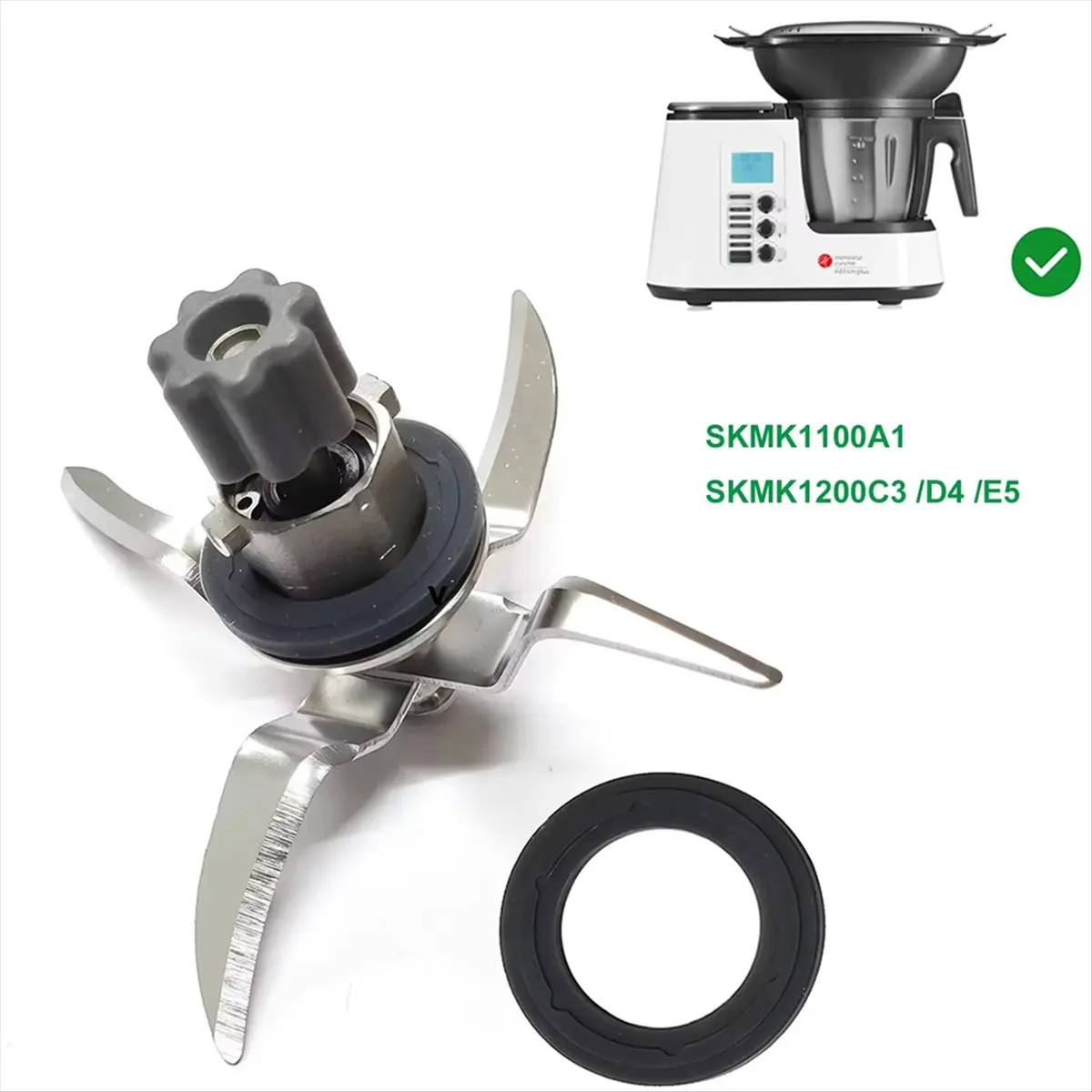 FZFZ Blender Blade for Monsieur Cuisine Edition Plus SKMK1200 C3/D4/E5 SKMK1100A1 Mix Knife Food Processor Accessories