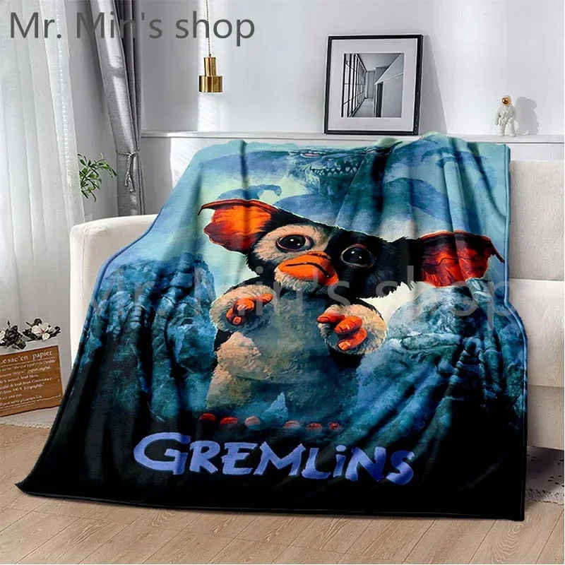 Gremlin 84 Blanket Gizmo 80s Movie Mogwai Monster Gremlins Blankets  Stylish Shawl Boy Girl's Bedroom Multifunction Blankets