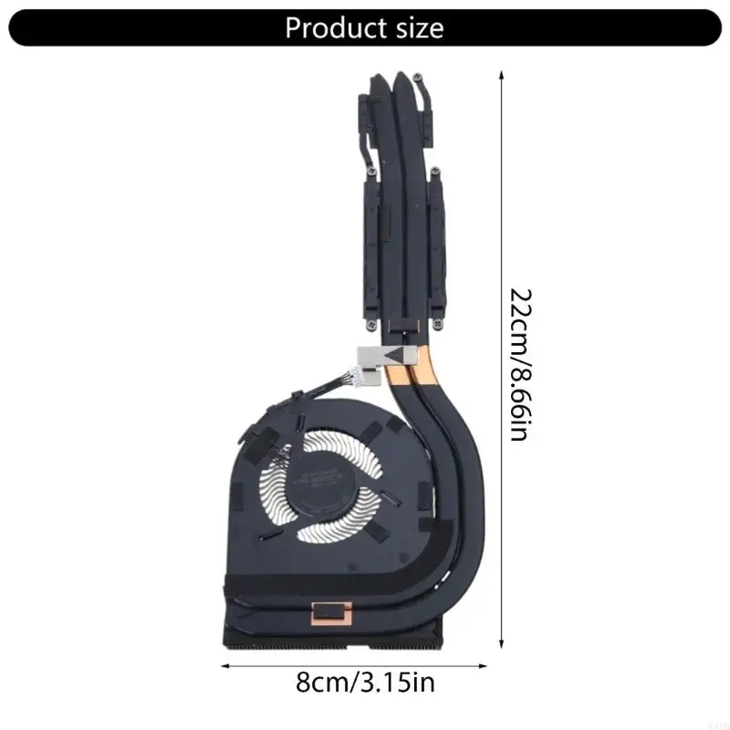 Y88B CPU Pendingin Kipas Heatsink Bahan ABS Dissipasi Panas Efisien untuk ThinkPadt480S T480 E480 E580 L480 Laptop Pendingin