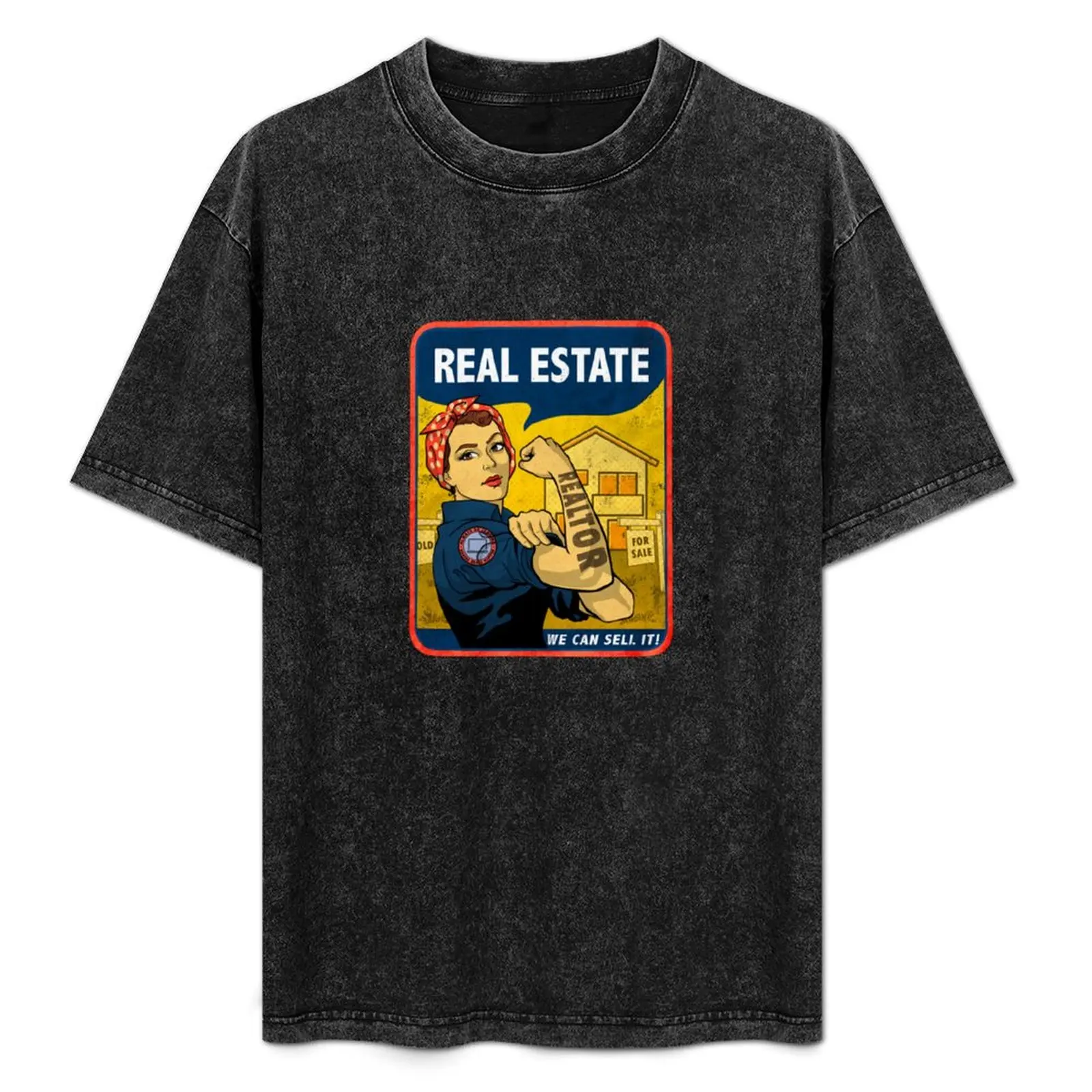 

Футболка Rosie the Realtor, повседневная, свободного кроя, для работы