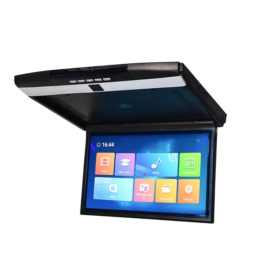 2026 17.3 Inch Motorized Roof Mount/ Flip-down Autoradio Android Monitor Mp5 Player For Car Entertainment System