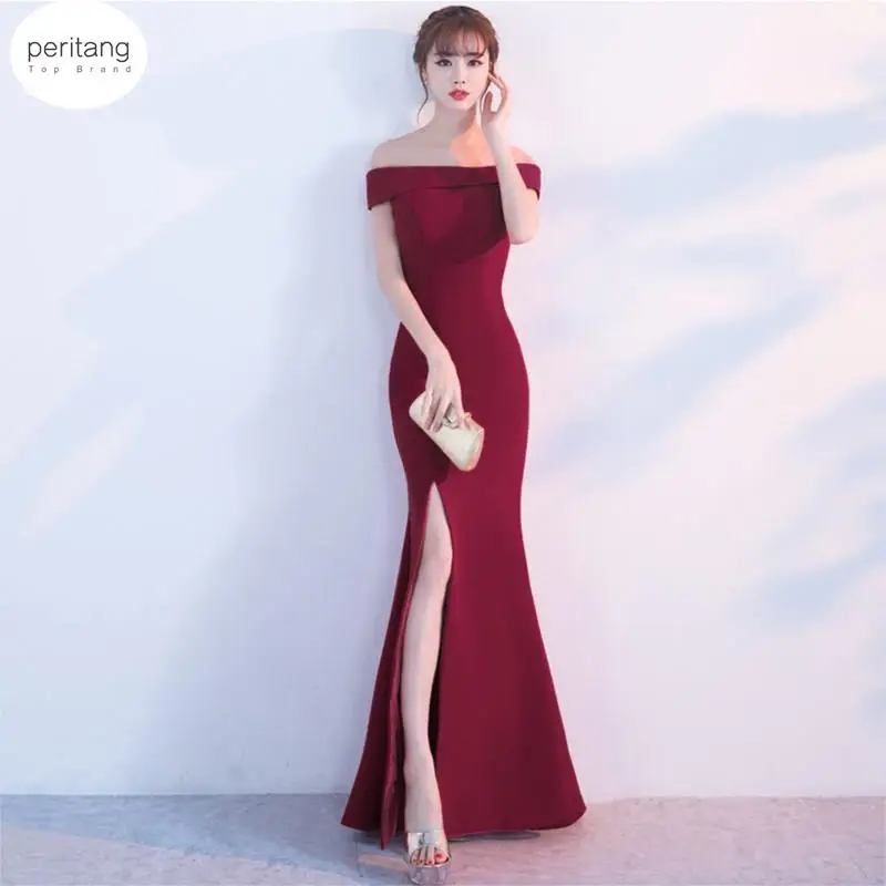 

Arrival Women Bandage Dress Vestidos Off The Shoulder Mermaid Slash Neck Nightclub Dress Celebrity Evening Party Dress Female