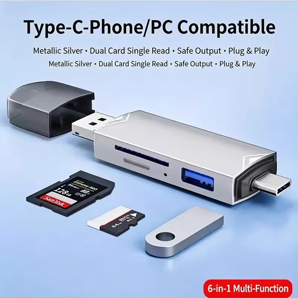 Sd Card Module - 6 In 1 OTG Multifunction USB