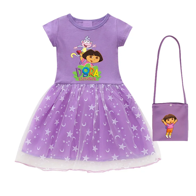 dora purple dress Nickelodeon Nick Jr. 2006 Dora the Explorer 6" Plush Purple Dress Sunflower  NWT