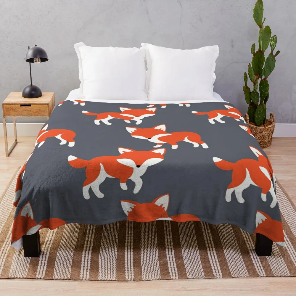 

Fox pattern Throw Blanket funny gift Extra Large Throw Blankets