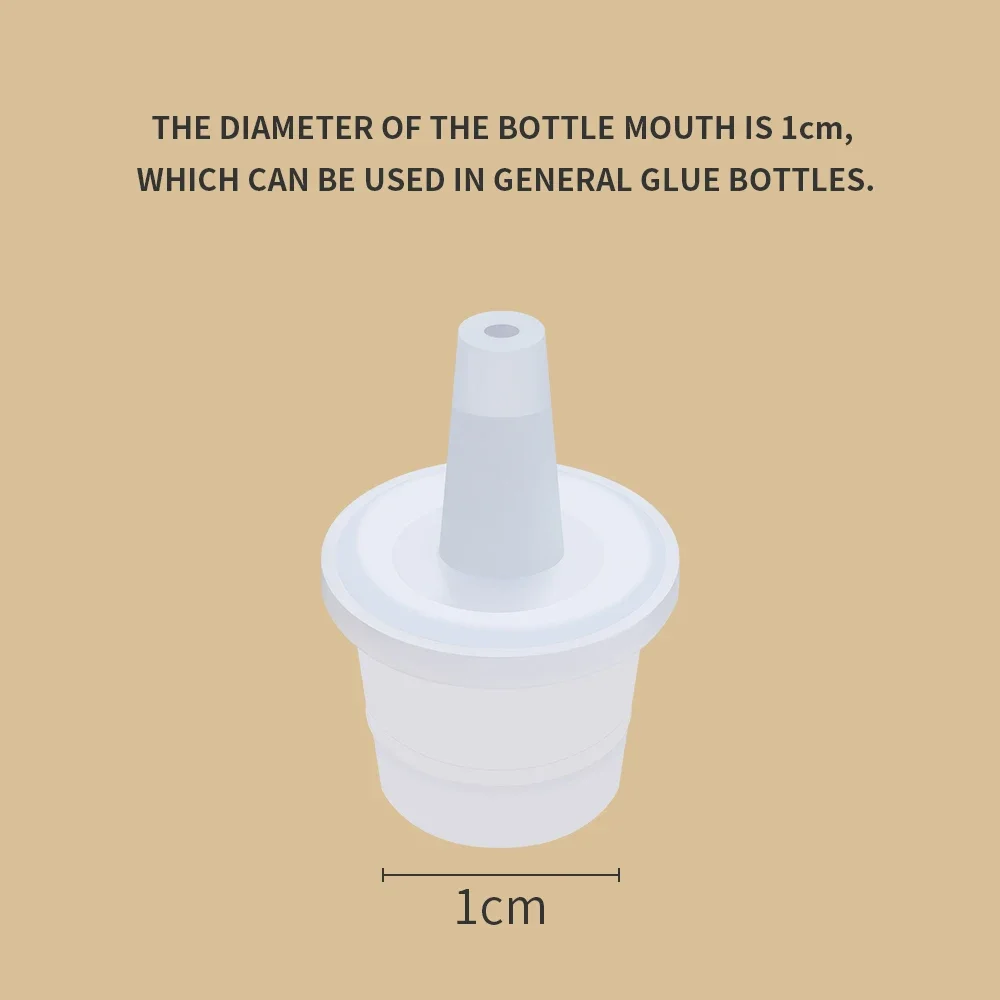 Herramienta para pestañas, abridor de tapas de acero inoxidable para pegamento Universal para pestañas, botella de repuesto, cabezal bucal antibloqueo