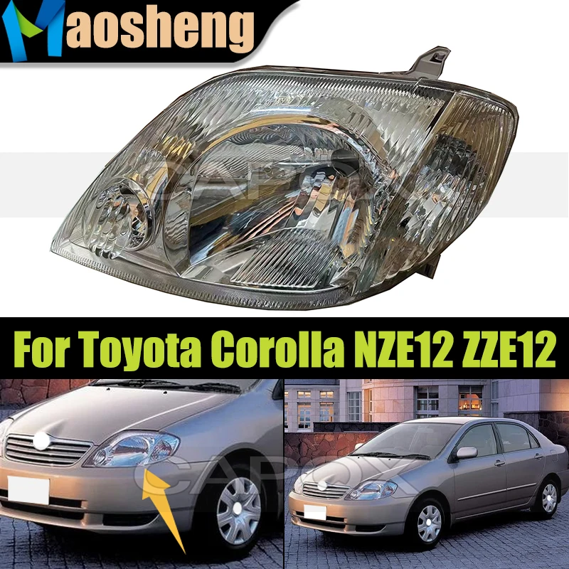 

Front Headlight Head Light For Toyota Corolla NZE12 ZZE12 2001 2002 2003 Headlamp Head Lamp Driver Light