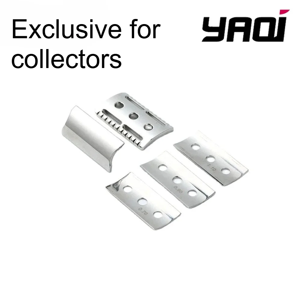 tete-de-rasoir-de-securite-2026-yaqi-trifecta-reglable-en-acier-inoxydable-316-poli-de-collection-avec-differentes-espaces-entre-les-lames