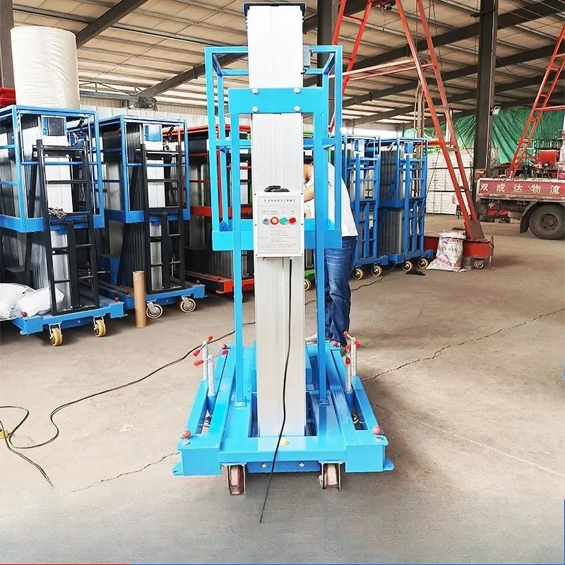 

FOB Price Portable Aluminum Alloy Scissor Lift Single Double Column Aerial Work Platform Electric Hydraulic Powered