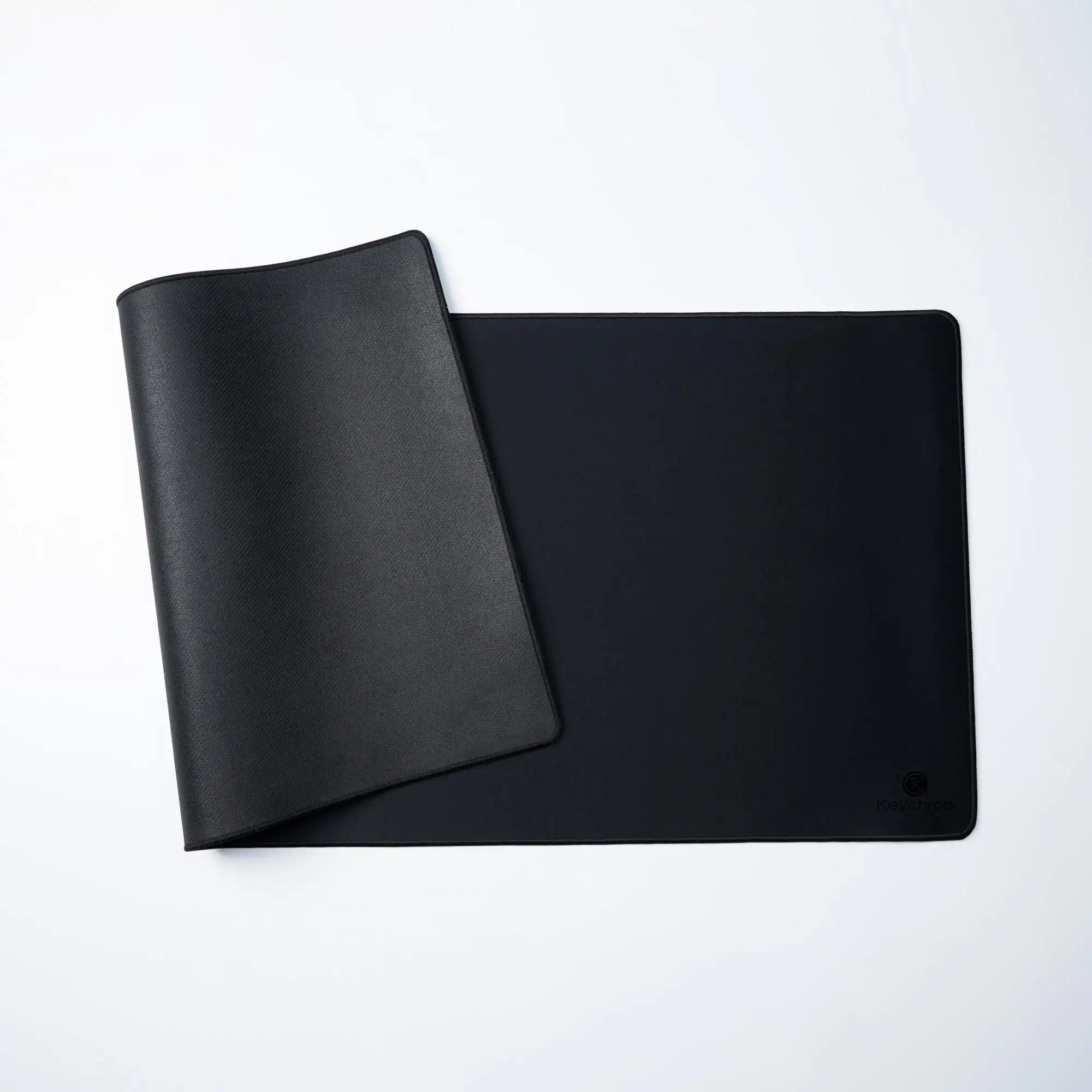 Keychron Desk Mat Ultra Smooth Anti-Fray Stitching Black Color Polyester & Rubber