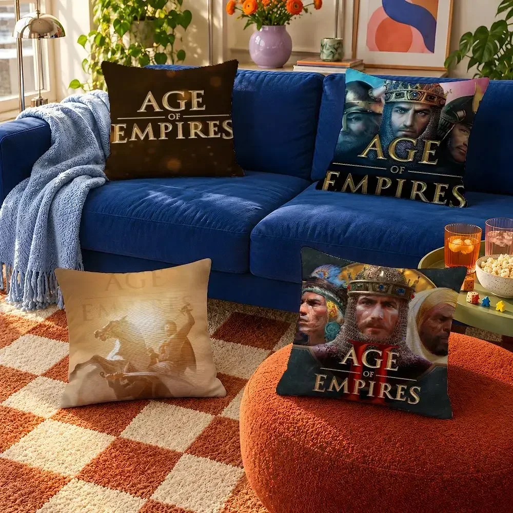 Age Cover Throw Pillow Cover Empires Soft Short Of Siege Plush Wololo Case For Sofa Bedroom Cozy RTS Home Game Decor