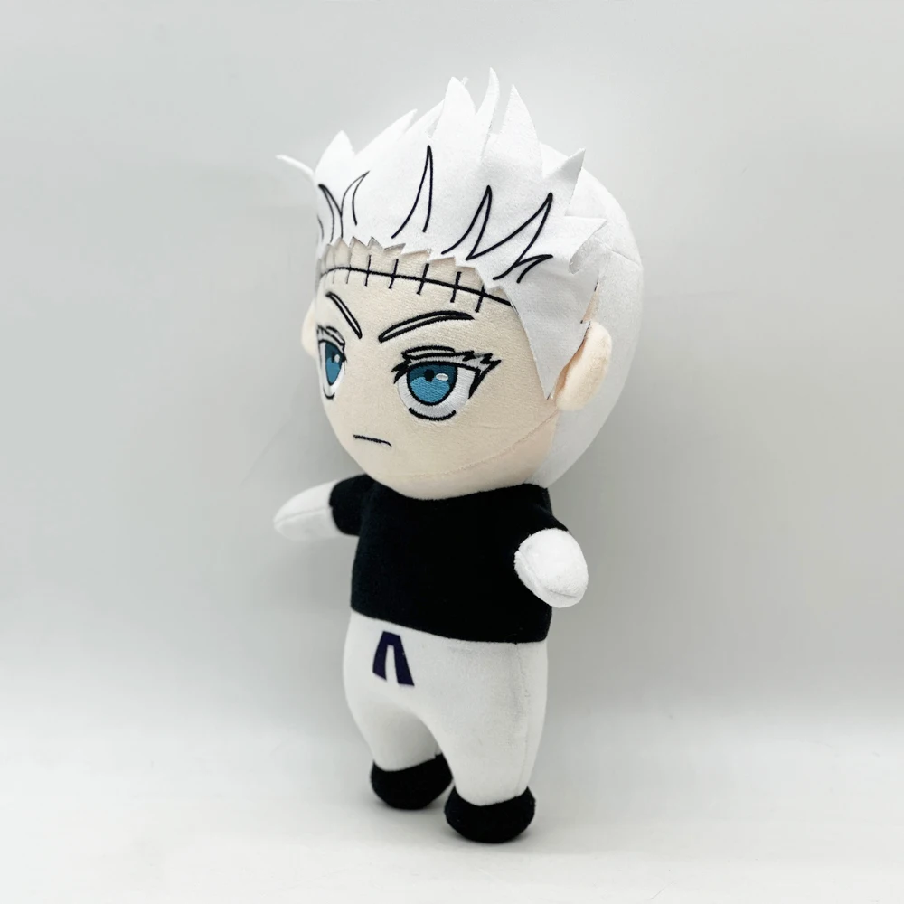 A white haired little boy plush toy with creative design, cute, fun, soft, comfortable, soothing, and cozy companionship.