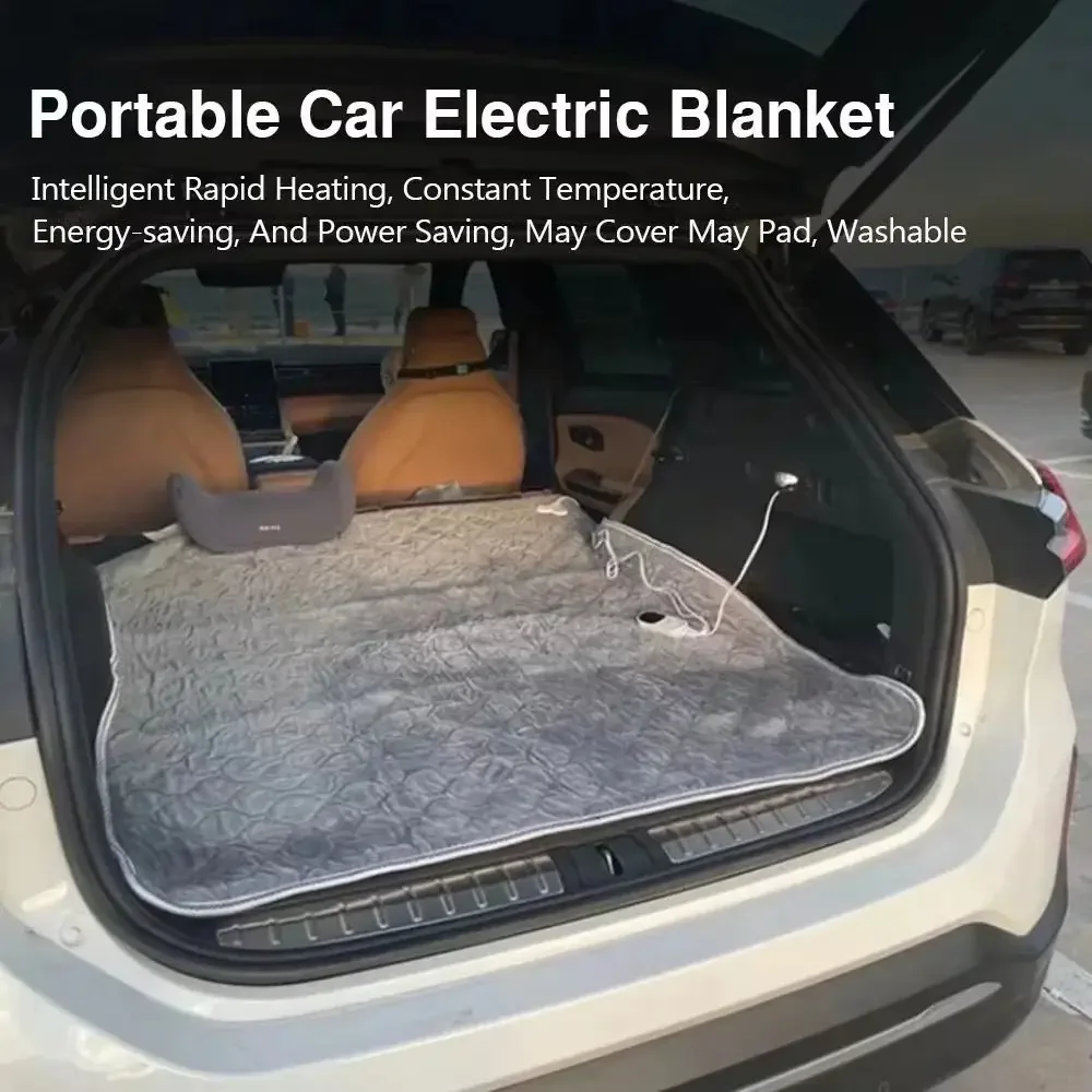 12V Car Heated Blanket Intelligent Temperature Control Single Control / Dual Control Thermostat Heating Mat 51W 1-2 People
