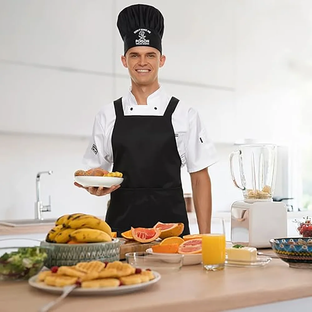

Chef Hat Don't Make Me Your Food Adjustable Kitchen Cooking Hat Halloween Party Kitchen Decoration items Housewarming Gift