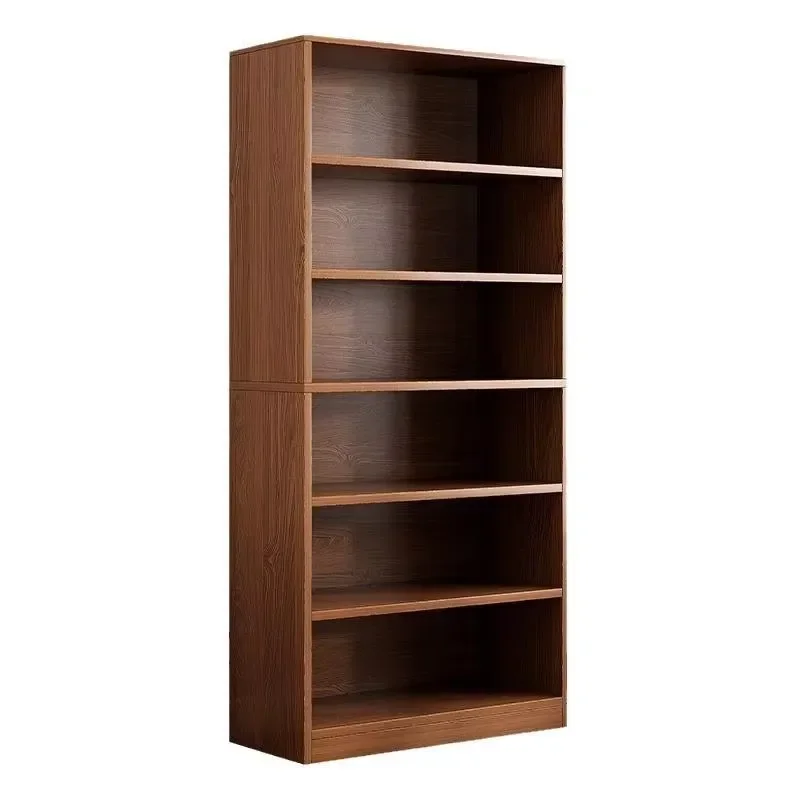 Modern 6 Layer MDF Wood Bookshelf Eco Friendly Multi Tier Storage Locker for Living Room Library Combination Bookcase