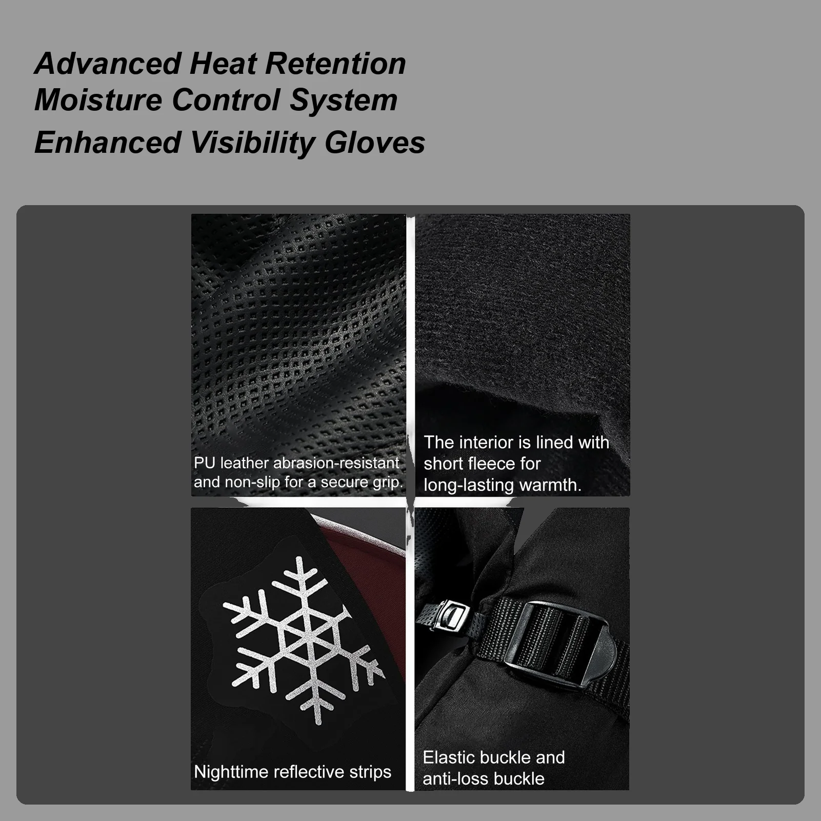 

Winter Gloves For Men Windproof Cycling Mittens Waterproof Winter Gloves For Women Motorcycle Riding Driving Biking Running