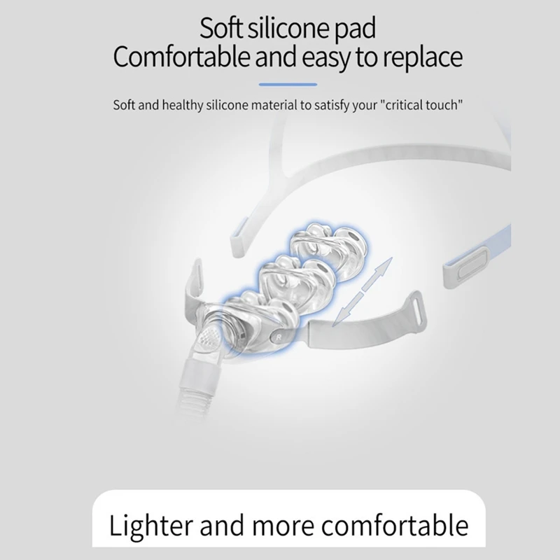 For BMC-P2 CPAP Nasal Pillow Case W Headgear S M L Cushions Sleep Helper For Snoring