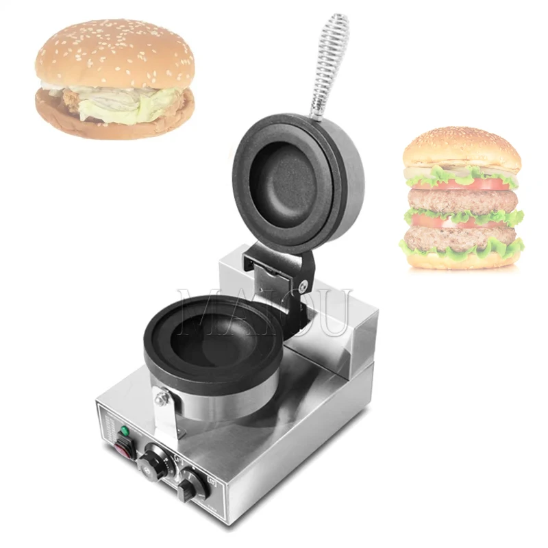 Burger Doughnut Machine Ice Cream Waffle Hamburger Bread Hot Press Machine Gelato Panini Press Ufo Waffle Maker