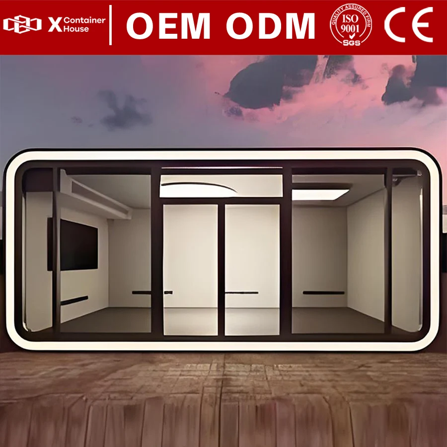 

Fast Installation Space Capsule House Prefab Tiny Houses Steel Structure Recreational Villa 2 Bedroom Mobile Home For Sale