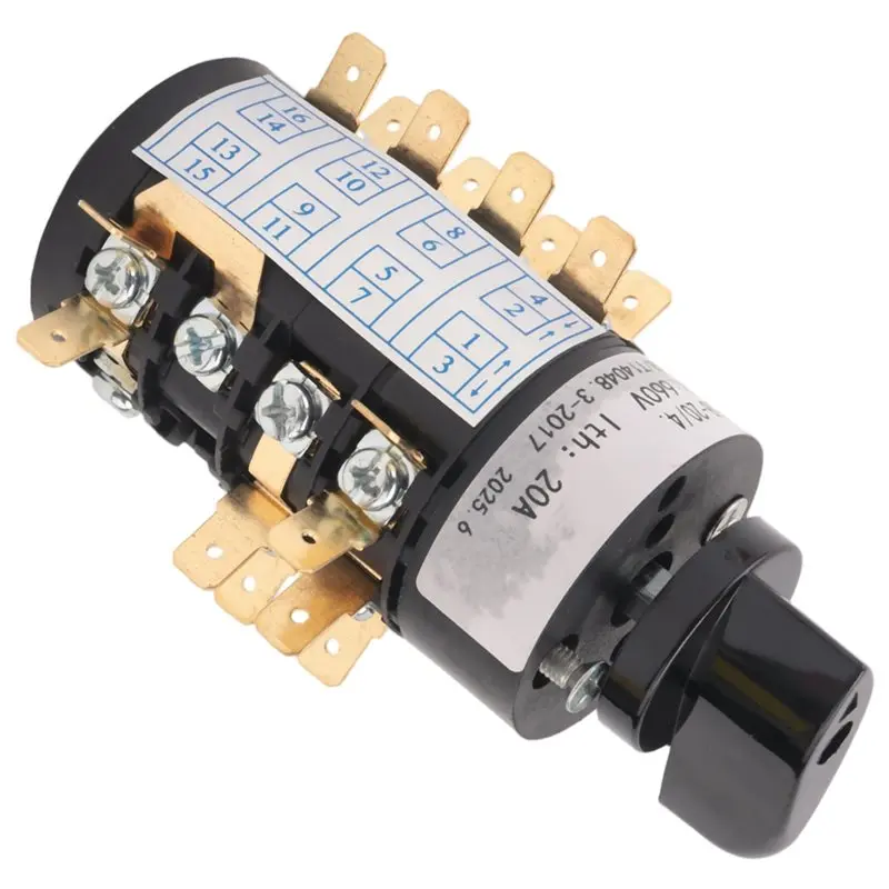 N96R 4 Phase 16 Screws Rotary Cam Transfer Combination Switch For Electric Welding Machine