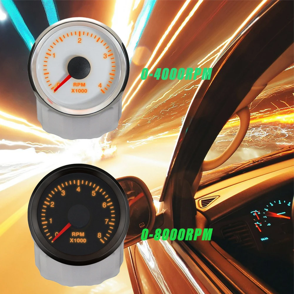 rhaxel-52mm-wi-fi-タコメーター-rpm-ゲージ-0-4000rpm-0-8000rpm-調整可能な-rpm-9-32v-車用トラック用