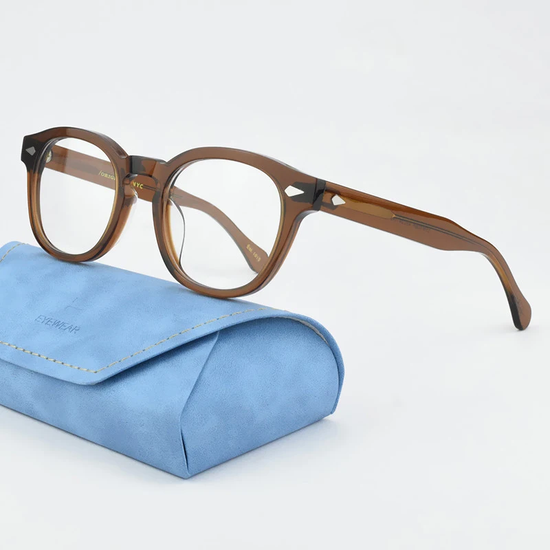 2025 Retro Eyeglasses Frames for Men Johnny Depp High Quality Acetate spectacle Women Luxury Brand Vintage Glasses Frame Lemtosh image 3