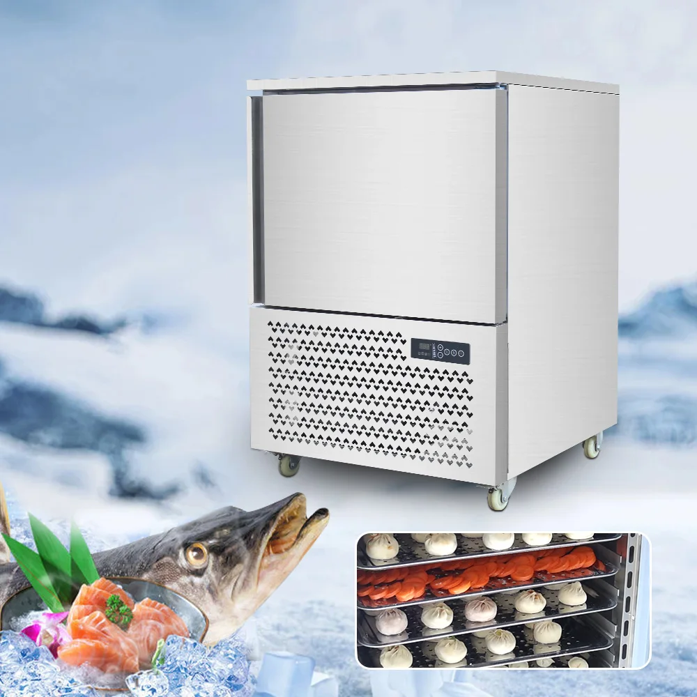 

Commercial 15 Trays Blast Chiller Freezer Stainless Steel Shock Freezer Rapid Cooling Machine Restaurant Hotel Kitchen Equipment
