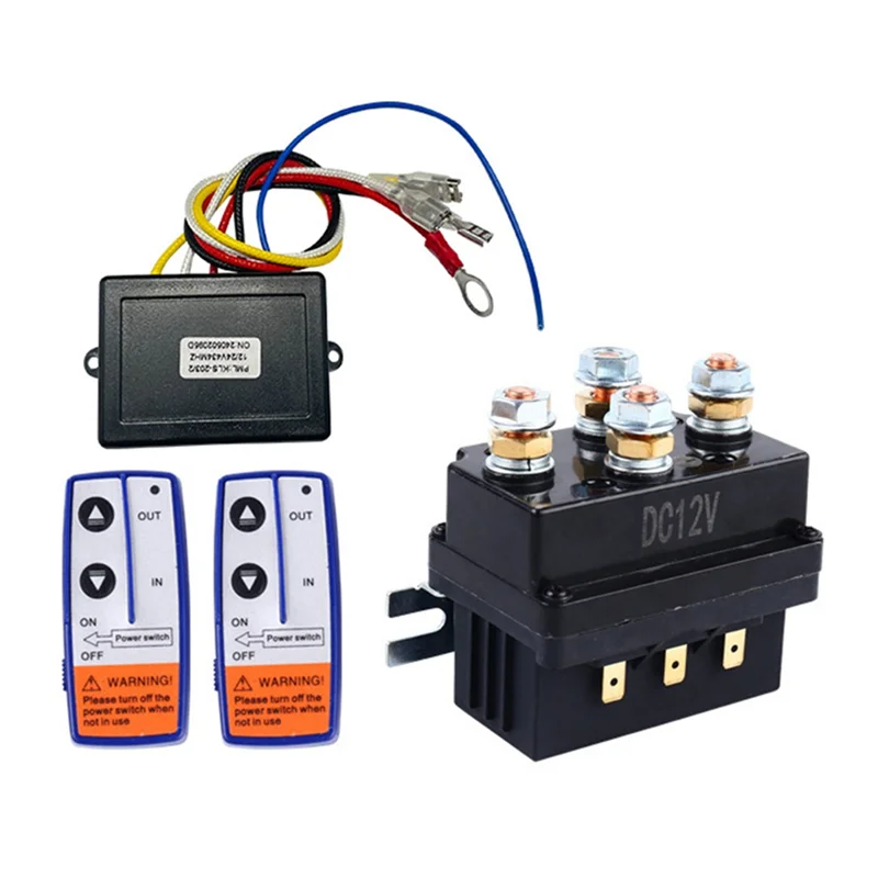 

12V 500A Winch Relay 4450 Set With 2 Remote Controls + Controller + Relay Set-A02G