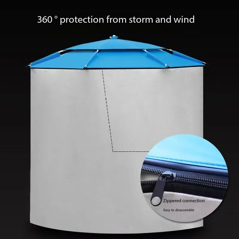 

Fishing Umbrella Universal Rainproof Fence Fishing Umbrella Tent Sunshade Umbrella Zipper Sunshade Apron Large Fishing Umbrella