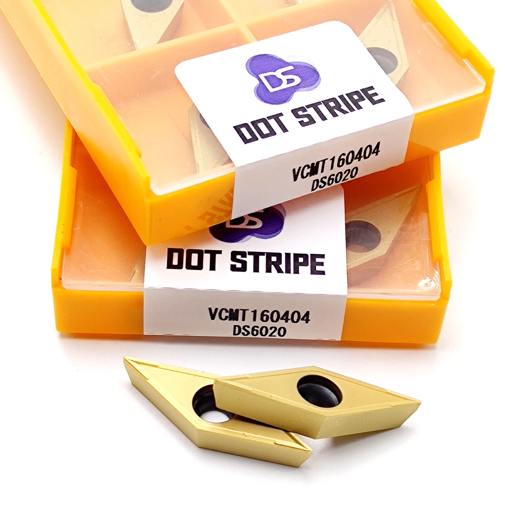 Inserto in metallo duro VCMT11T304 VCMT160404 VCMT160408 MA Fresa cilindrica per metalli Tornio Utensile per tornitura CNC