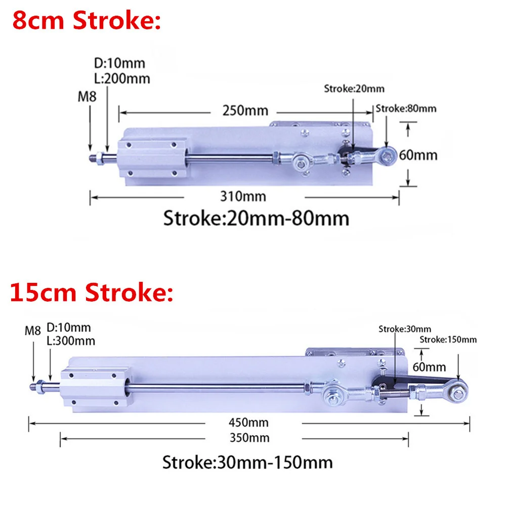 DIY Sex Machine for Woman and Man 15cm Long Stroke DC Motor Remote Control Pumping Vibrator Linear Reduction Motor Metal Nozzles