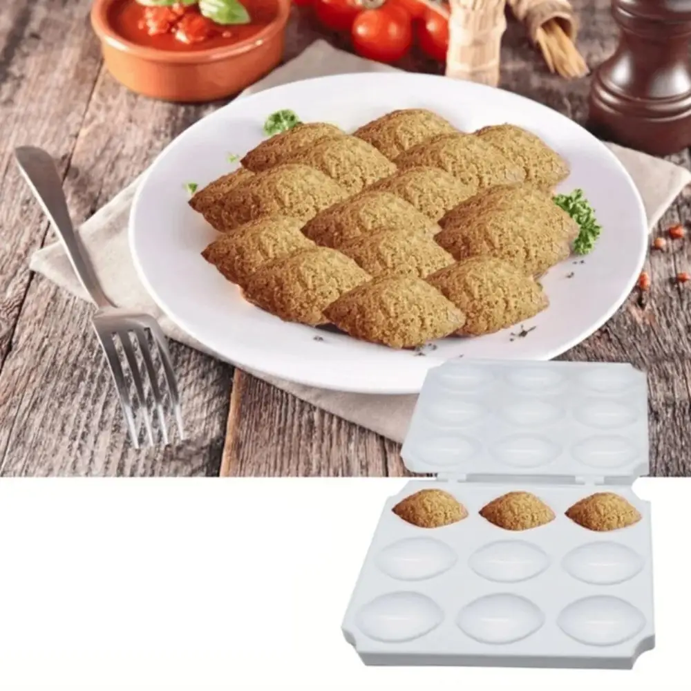

Cooking Tool 4/9 Holes Meatball Maker DIY Manual Kibbeh Roll Moulds Efficient Plastic Meatloaf Mold Restaurants