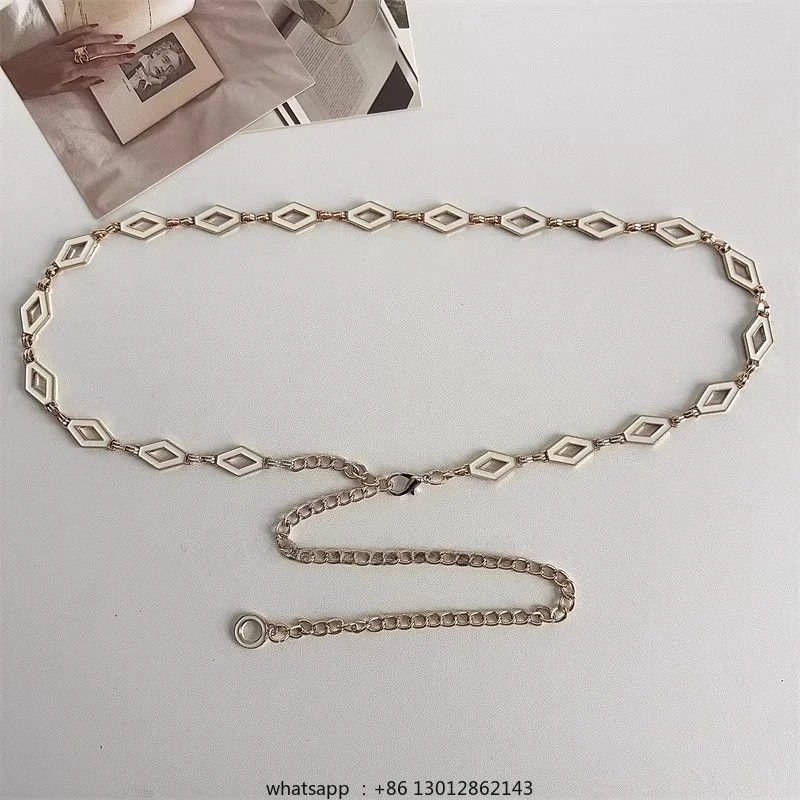 

With skirt belt women's fashion chain decorative accessories