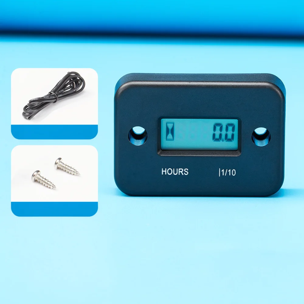 Engine Hour Meter Waterproof Inductive Timer For Motorcycle ATV Lawn Mower Garden Tools Service Reminder