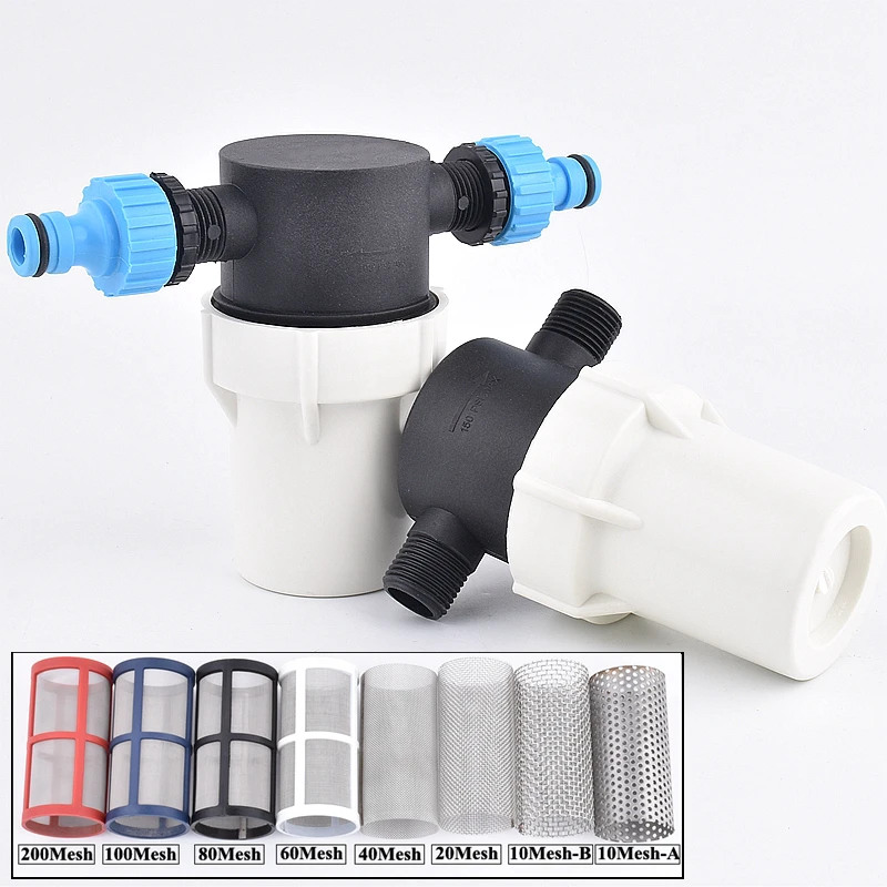 

Garden Watering Filter 1/2 Inch Quick Connector Car Washing Water Pump Impurity Filter Agriculture Irrigation Hose Quick Joint