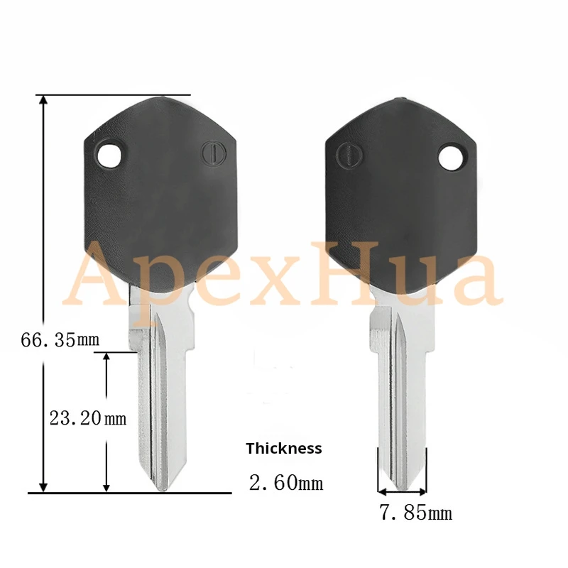 Motorcycle Key Blank with Chip Slot - Fit for KTM-Style 1050/1190/1290 RC8R Modifiable Key Handle view 2