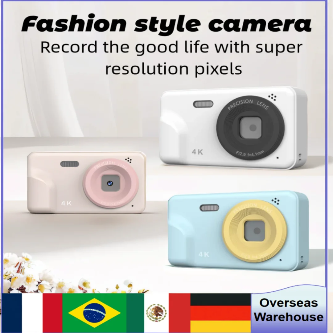 Hot Fashion Camera Ultra-clear 8x Zoom Shooting 2.0 Inch Ips Screen Portable Digital Camera5000w Pixel 4k Video Autofocus