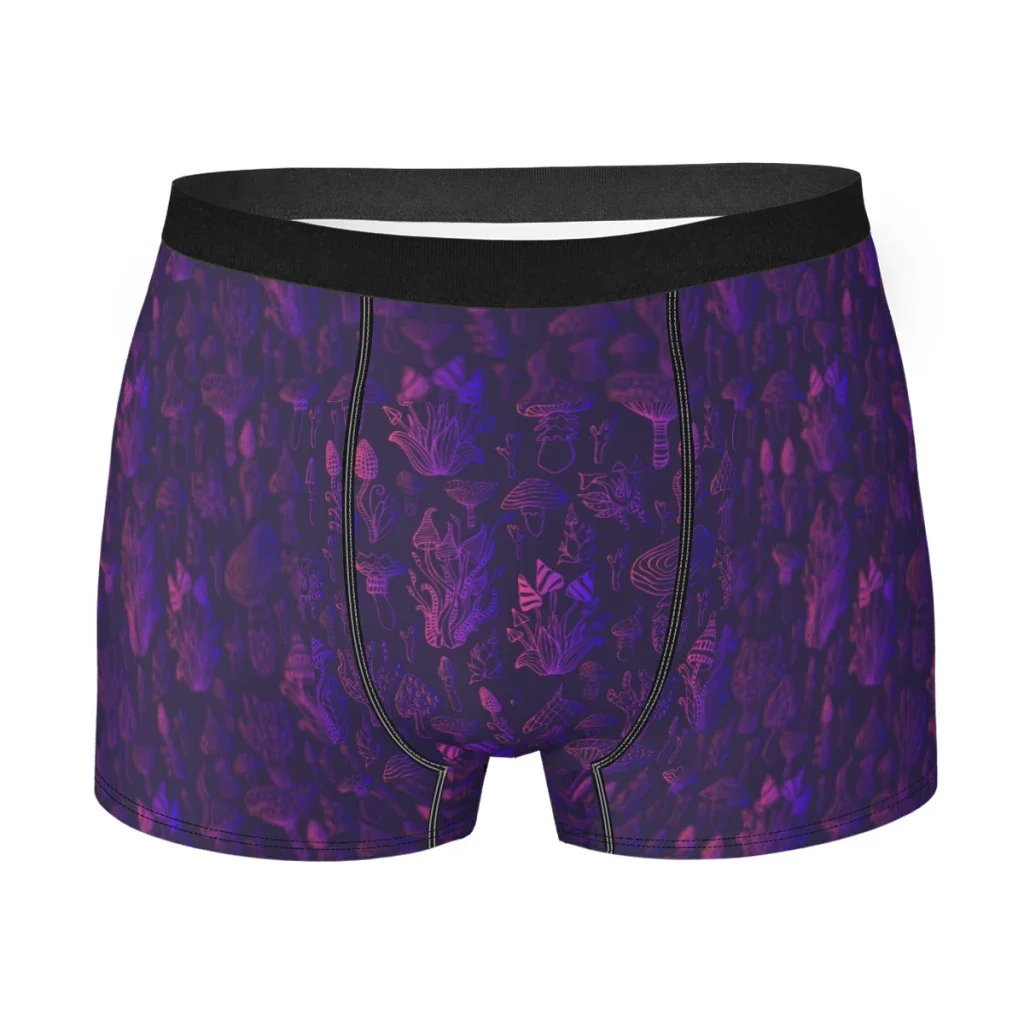 Dark  Mushroom Delicious Fungus Food Underpants Homme Panties Man Underwear Ventilate Shorts Boxer Briefs