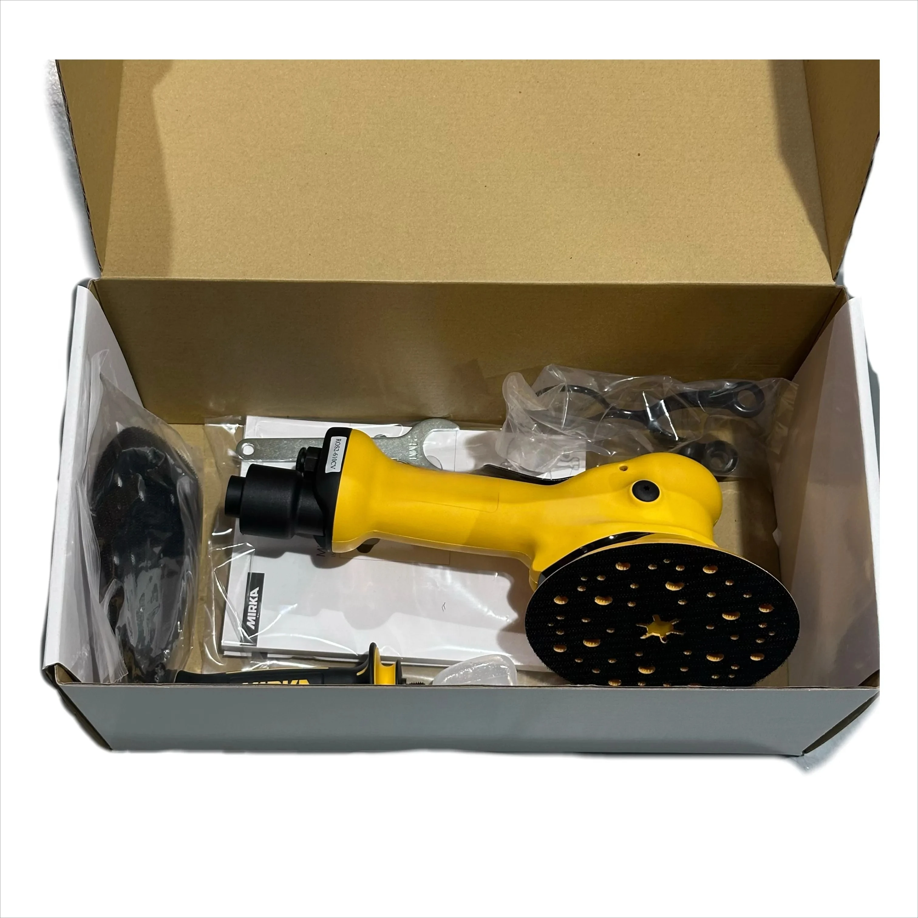 Two Handed Machine ROS2-610CV Air Grinder 5 Inch 6 Inch Pneumatic Car Polisher Machine High Speed Pneumatic Sander