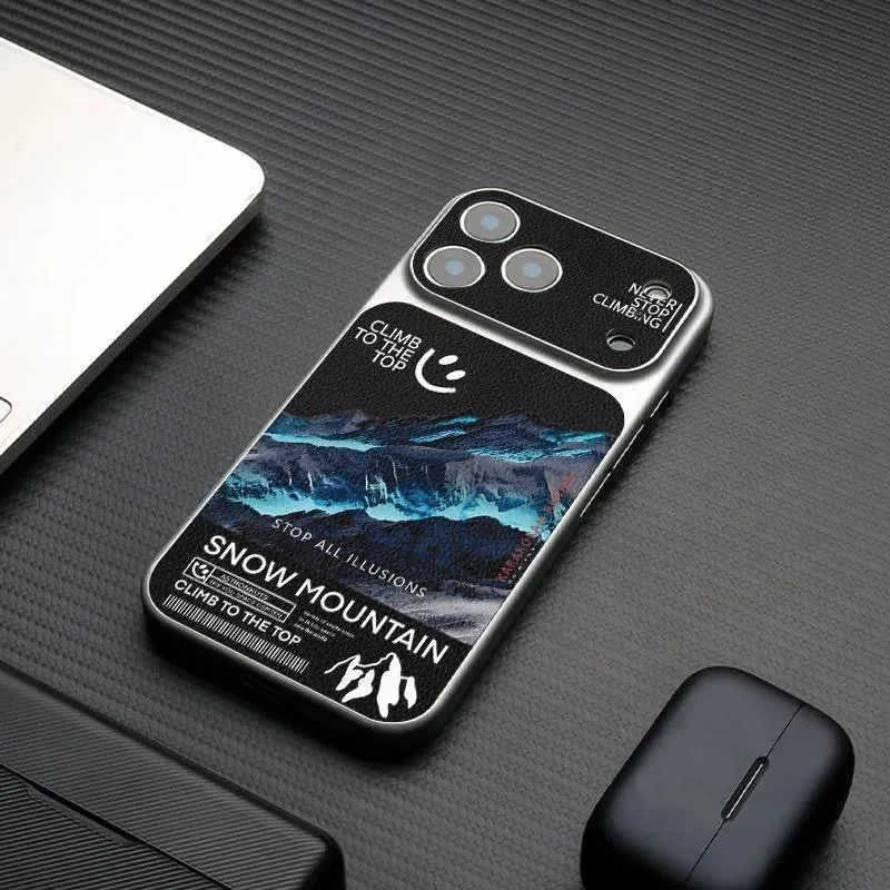 

Luxurry Snow Mountain Graphic Shockproof Phone Case for iPhone 11 12 13 14 15 16 17 Pro Max Plus Camera lens protecti Cover﻿﻿﻿﻿﻿