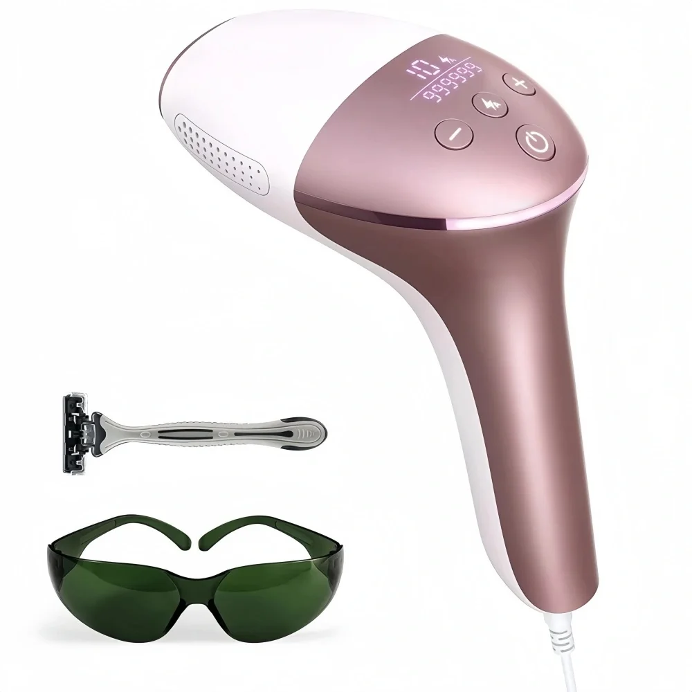 

EU UK Plug Painless Light Pulse at Home Device With Smaller Head 10 Intensity Levels Ipl Pro Light Epilator