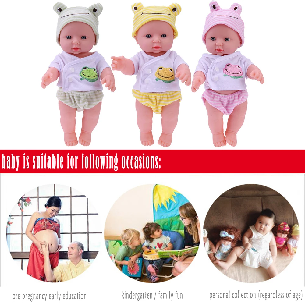 MINI Reborn ตุ๊กตา 30 ซม.ตุ๊กตาทารกแรกเกิดเหมือนจริง Multi-Function จําลองตุ๊กตาเด็กพร้อมเสื้อผ้าสําหรับชายหญิง