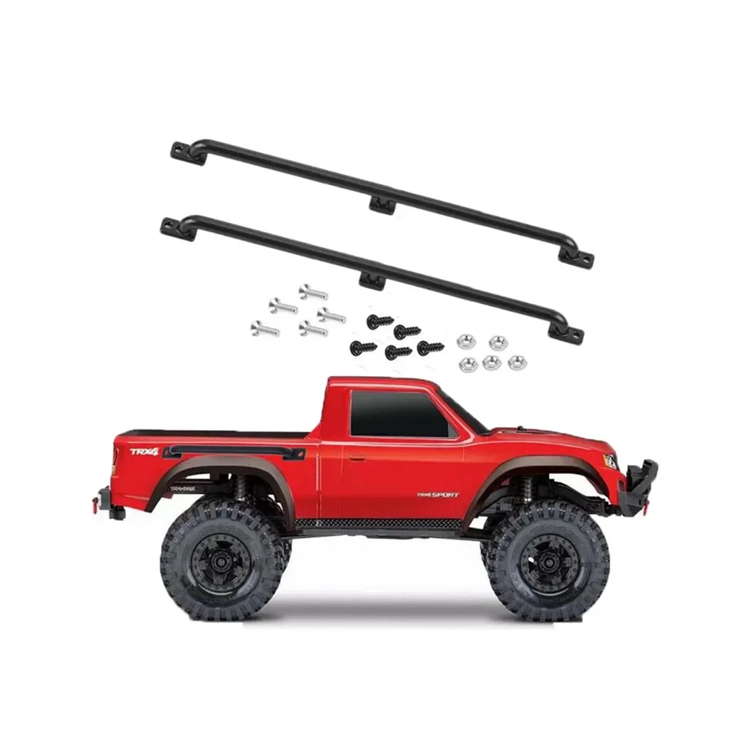 2pcs 75mm Car Railing Metal Handrail for 1:10 RC Crawler Pickup Truck Traxxas HSP Redcat RC4WD Tamiya Axial scx10 D90 Car