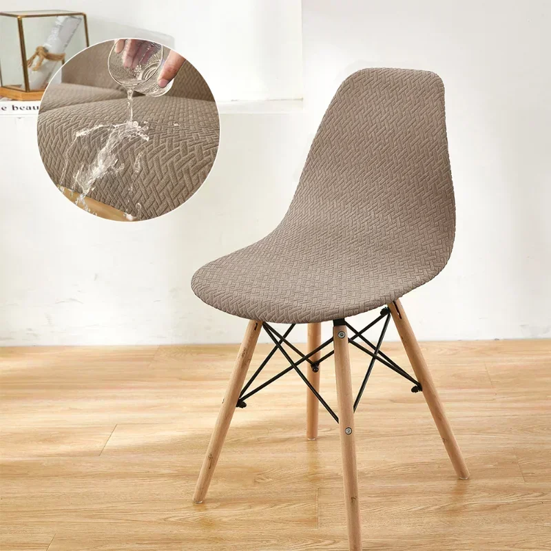 Knitted Stool Cover Twill T-shaped Waterproof Shell Chair Cover Elastic Non-slip Solid Color Home Special-shaped Chair Cover