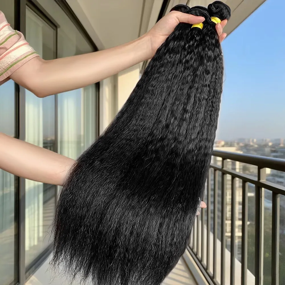 

Lakiesha 30-дюймовые необработанные человеческие волосы, необработанные, 15А, странные прямые, 3/4 пучка, прямые волосы яки с двойным утком, объемные плетеные волосы